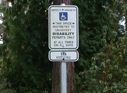 accessible parking sign