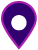 purple map marker with circle