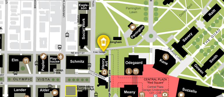 Map of central gatehouse at Central Plaza Garage (CPG)