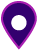 purple map marker with circle