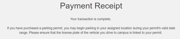 screenshot of permit confirmation and completed transaction