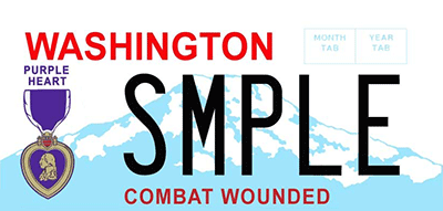 Image of Military/Veteran license plate