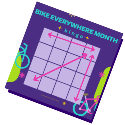 Bike Month bingo card example