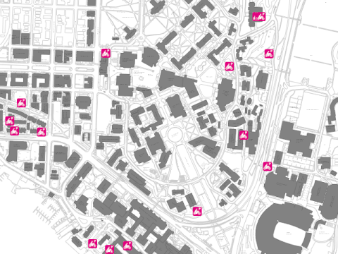 map of motorcycle parking locations