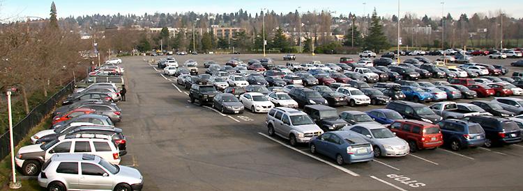 cars parked in a parking lot