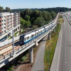 Sound Transit train on the new light rail expansion